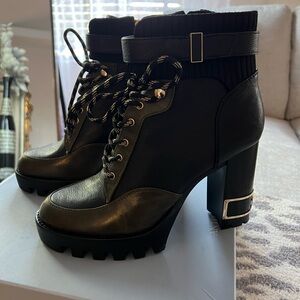 Antonio Melani - Perline Leather Lace Up Boots